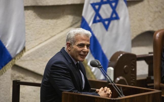 El primer ministro en funciones israelí Yair Lapid. El primer ministro en funciones israelí Yair Lapid.