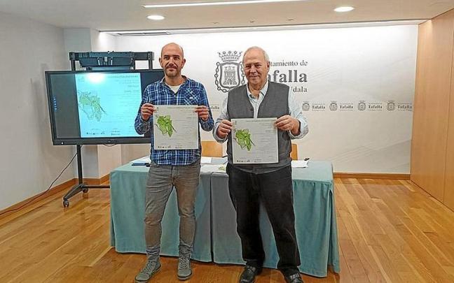 Ion Soltxaga, del Consorcio de Desarrollo, y Jacinto Goñi, concejal de Festejos. Ion Soltxaga, del Consorcio de Desarrollo, y Jacinto Goñi, concejal de Festejos.
