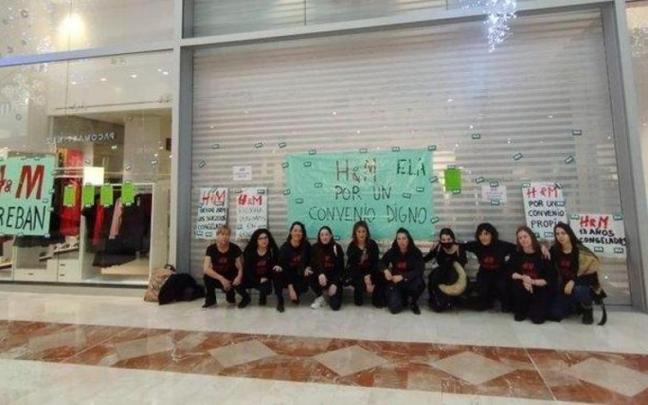 Concentraci&oacute;n de las trabajadoras de H&M