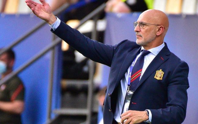 De la Fuente, en un partido con la sub-21. De la Fuente, en un partido con la sub-21.