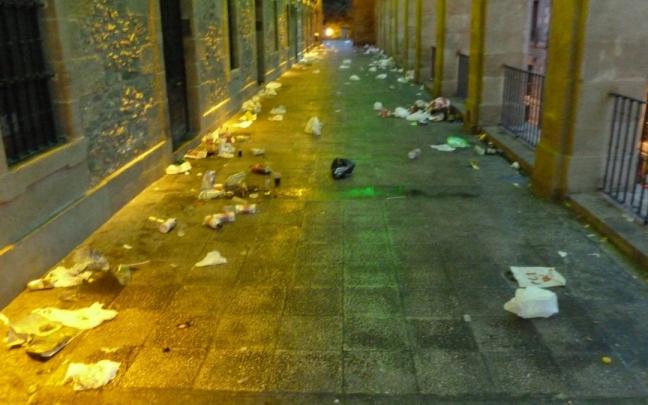Residuos generados durante las fiestas de La Blanca