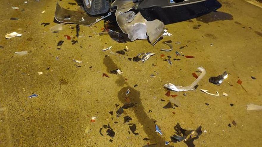 Así se encontró su vehículo un vecino de Vitoria el pasado lunes, 19 de diciembre