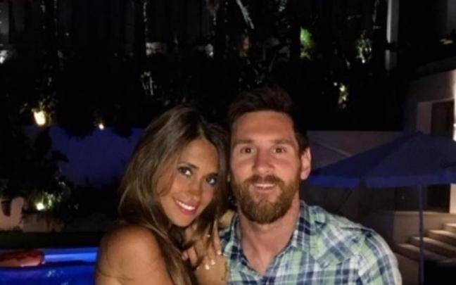 Leo Messi y Antonela Roccuzzo en una foto de archivo.