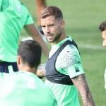 I&ntilde;igo Mart&iacute;nez, durante un entrenamiento de esta pretemporada.