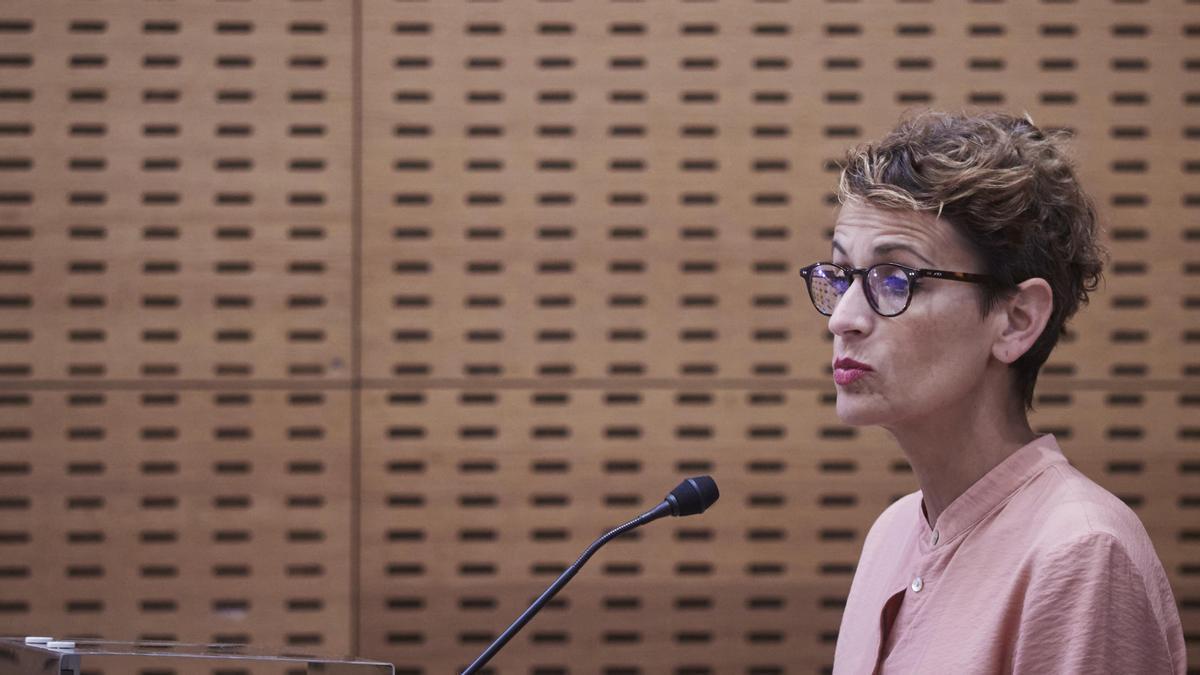 La presidenta del Gobierno de Navarra, María Chivite.