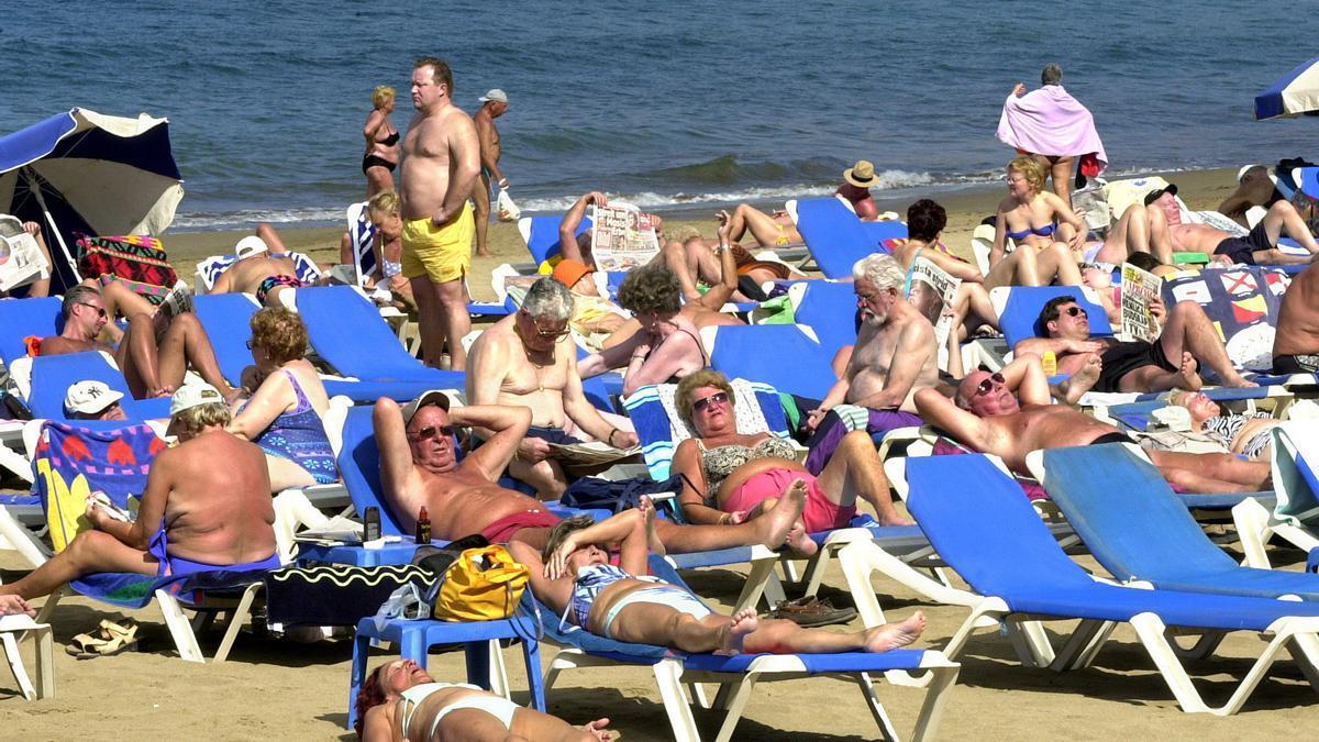 Playa de Las Canteras, en Las Palmas de Gran Canaria