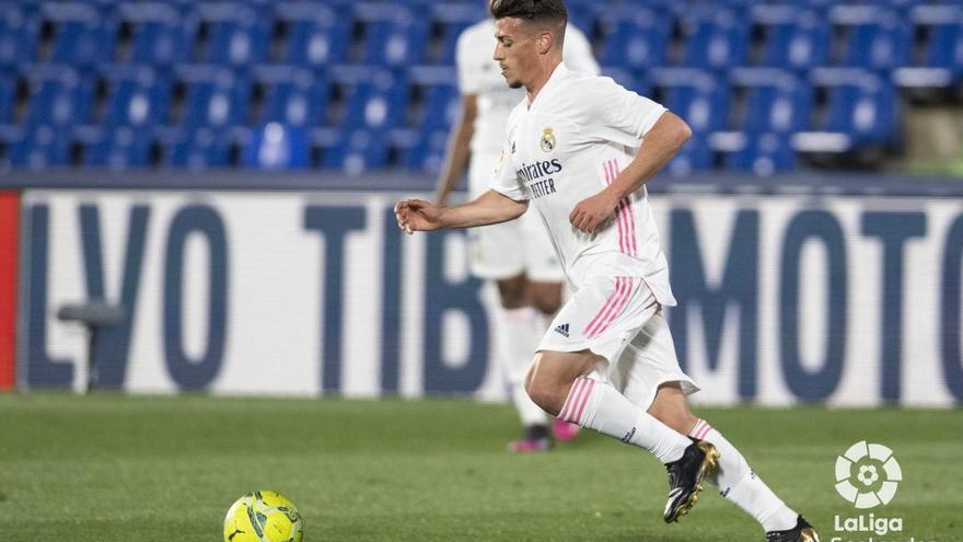 Antonio Blanco, durante su etapa en el filial del Real Madrid