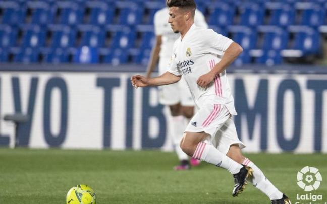 Antonio Blanco, durante su etapa en el filial del Real Madrid