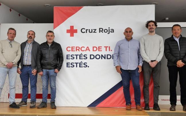 De izquierda a derecha, José Aldaba, Gonzalo Isturiz, Miguel Lavín, AntonioCarabante, MiguelAcebrón García y Pedro Arzoz. De izquierda a derecha, José Aldaba, Gonzalo Isturiz, Miguel Lavín, AntonioCarabante, MiguelAcebrón García y Pedro Arzoz.