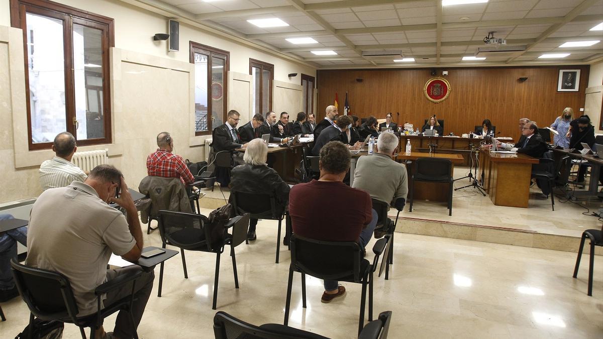 Vista general del juicio por el caso Cursach, en la Audiencia Provincial de Baleares.
