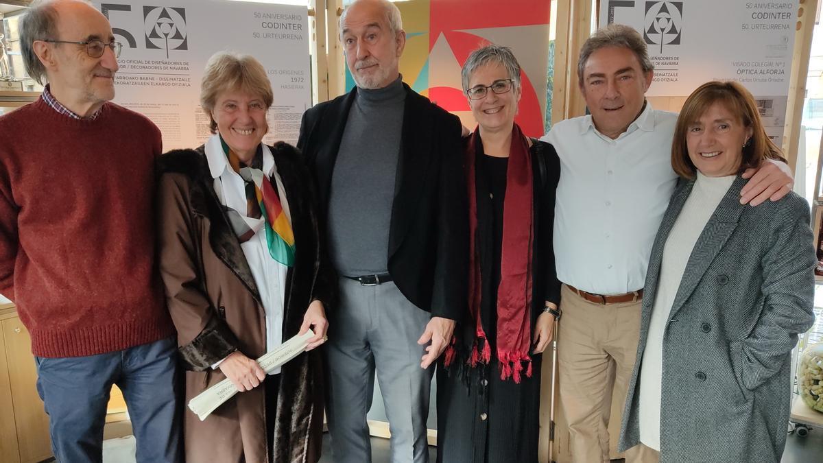 Xabier Andradas, María Méndez, Andrés Laspalas, Marian Torres, Enrique Lizarraga y Maite Aizcorbe, presidentes de la entidad.