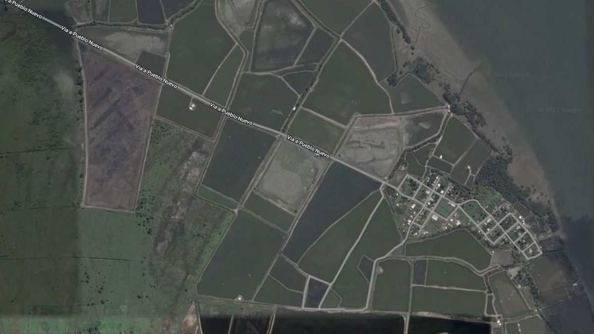 La vía a Pueblo Nuevo (Cojimíes)