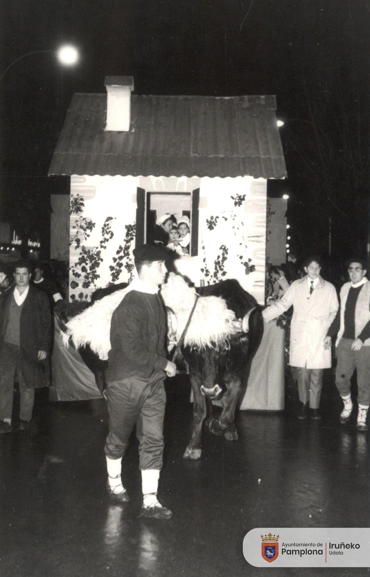 Olentzero en Iruña en 1967