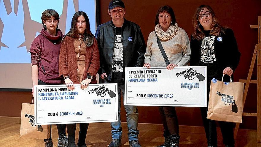 Ganadores de relato corto del festival Pamplona Negra.