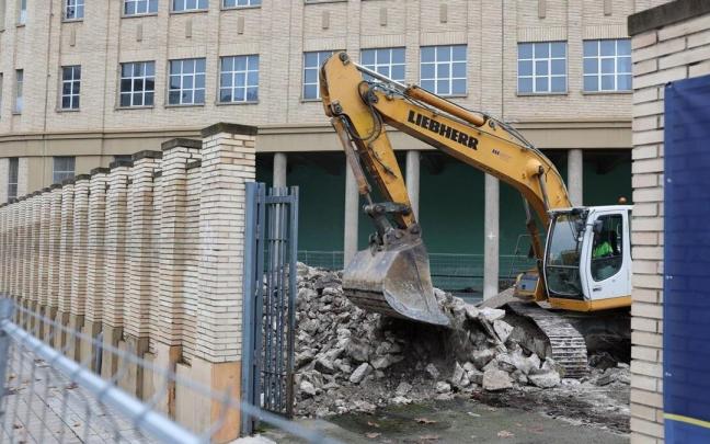 Inicio de las obras en el antiguo colegio Maristas.