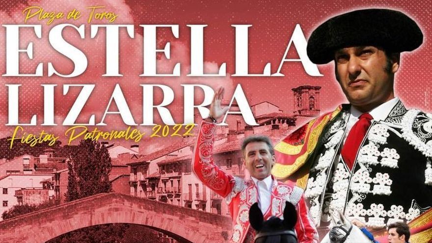 Cartel de la feria taurina de Estella.