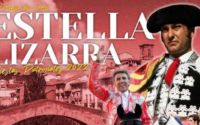 Cartel de la feria taurina de Estella.