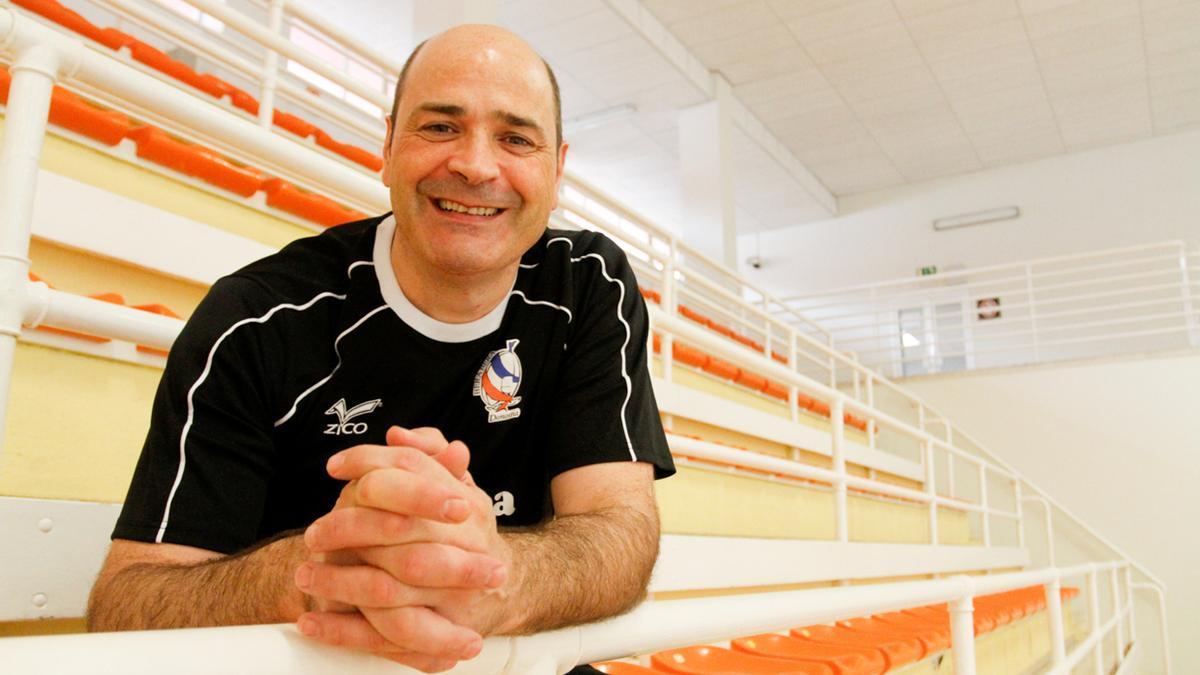 Aitor Etxaburu, en su etapa como técnico del Bera Bera.