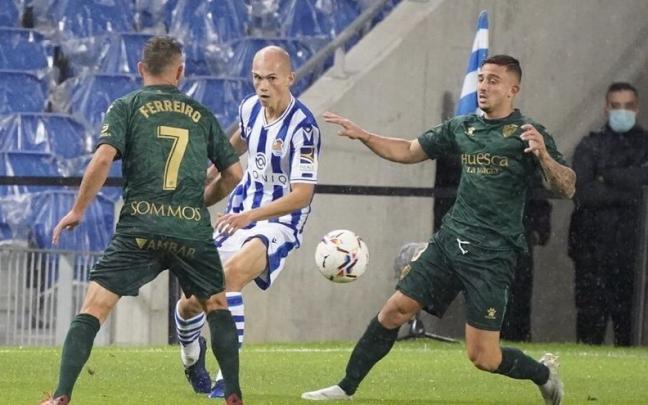 Jon Guridi, con la Real Sociedad.