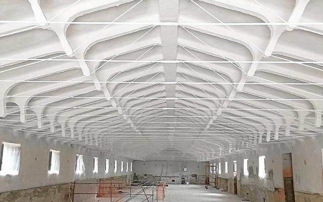 Edificio municipal de Arizala donde se est&aacute; construyendo el mercado social de Yerri. | FOTO: CEDIDA