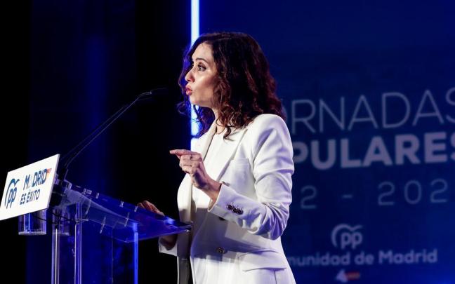 Isabel Díaz Ayuso inaugura la jornada ''La persona en el centro', organizada por el PP.