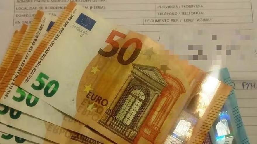 Parte del dinero recogido, sin que se conozca su titular