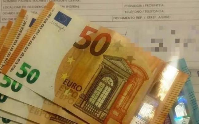 Parte del dinero recogido, sin que se conozca su titular