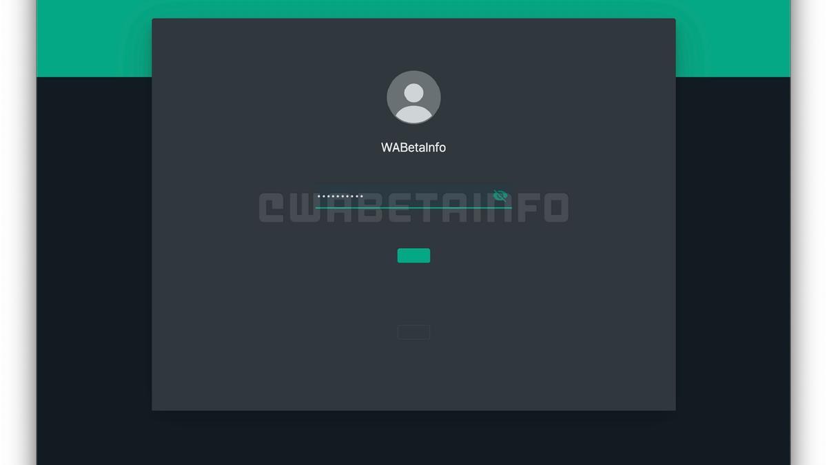 Así parece que será el bloqueo de pantalla que se vera en WhatsAppWeb