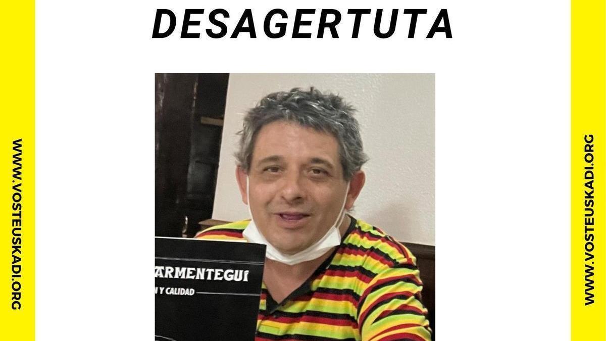 Cartel del hombre desaparecido