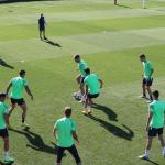 Imagen del entrenamiento del Athletic en Lezama