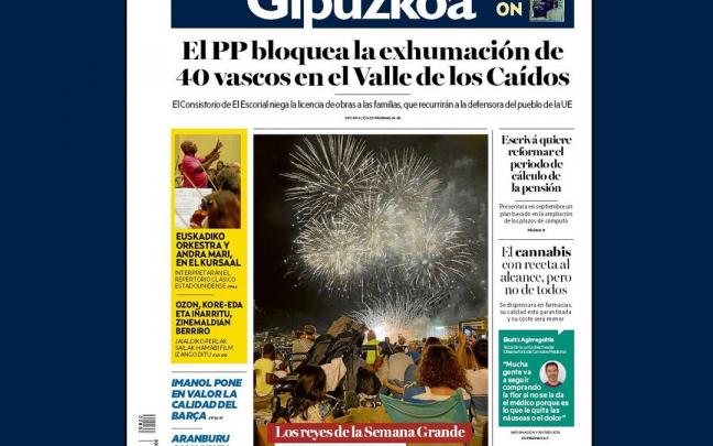 Portada NOTICIAS DE GIPUZKOA 20 de agosto 2022