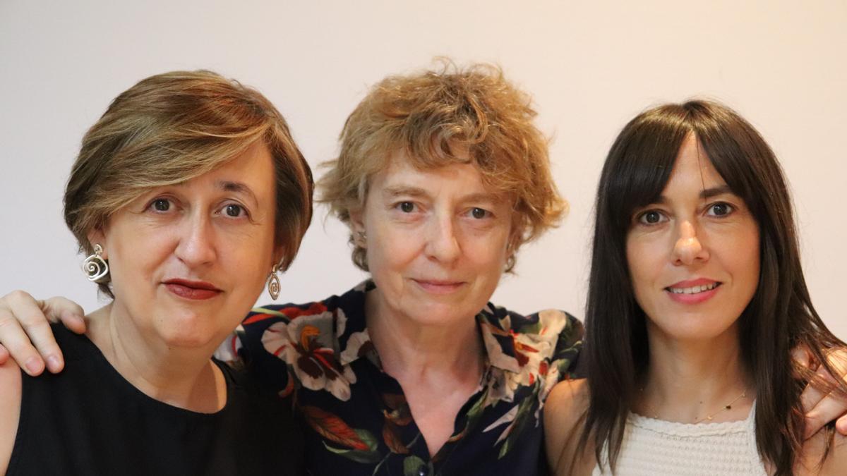 Itziar Pascual, Carmen Losa y Leyre Abadía, autora, directora e intérprete, respectivamente, de 'Pepito'.