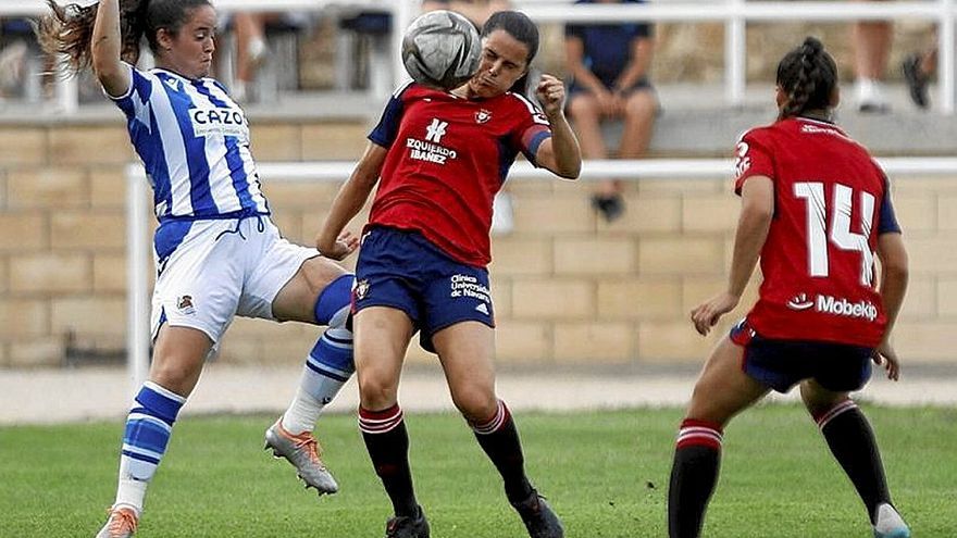 Nerea Eizagirre, en el partido ante Osasuna. | FOTO: REAL SOCIEDAD