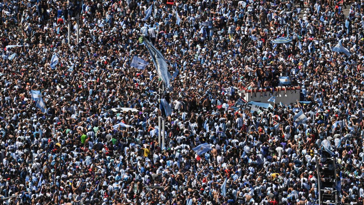 Caos en Buenos Aires en el recibimiento a la selección argentina