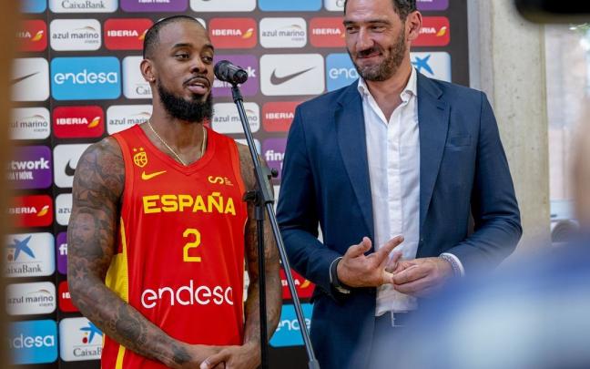 Lorenzo Brown y Jorge Garbajosa Lorenzo Brown y Jorge Garbajosa