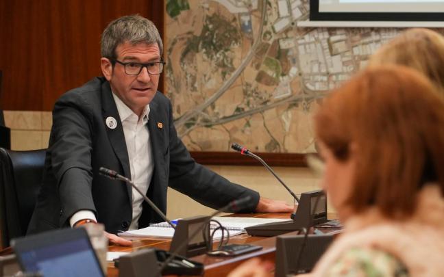 Comparecencia de Gorka Urtaran este lunes.