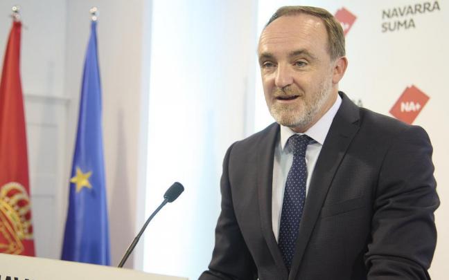 El presidente de UPN y portavoz de Navarra Suma, Javier Esparza.
