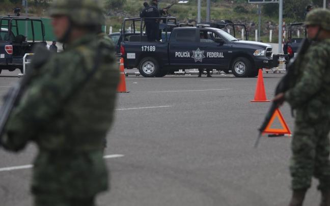 Imagen de un control de la Policía Federal en México