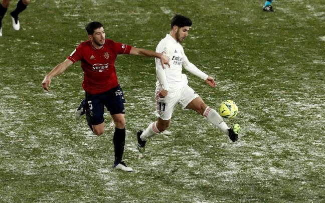 David Garc&iacute;a en un encuentro ante el Real Madrid.