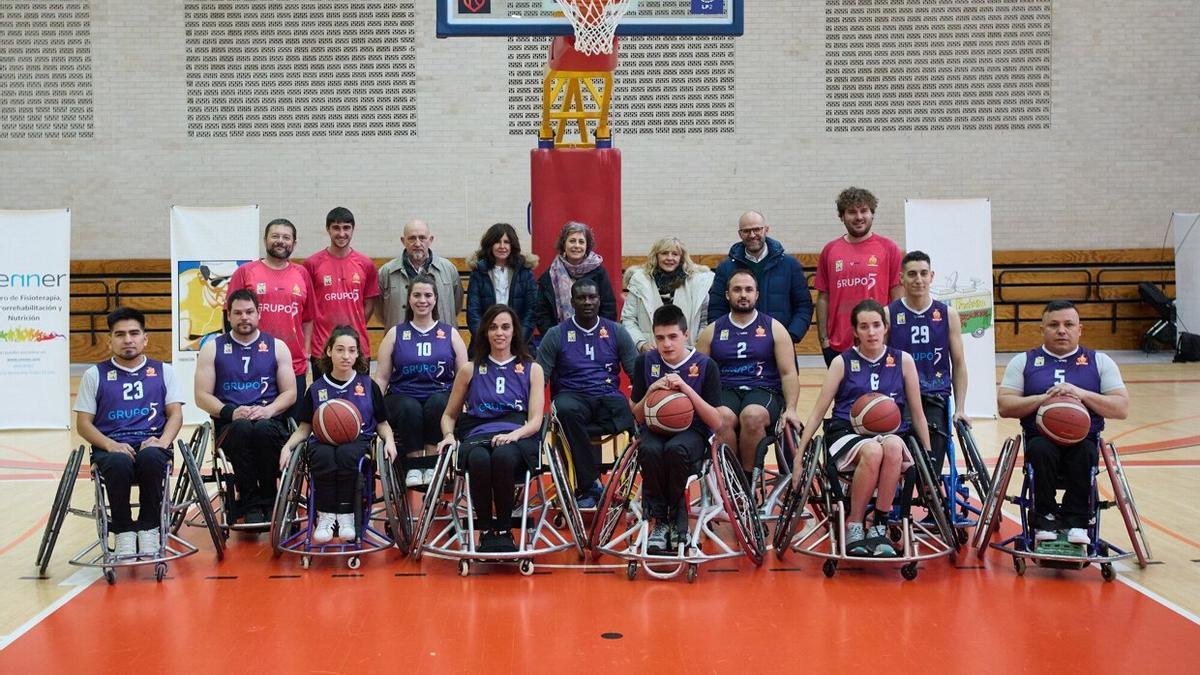 Presentación del nuevo equipo de baloncesto en silla de ruedas BSR