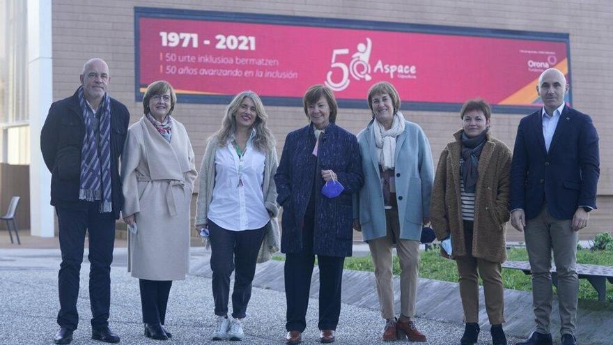 Presentación de la muestra '50 años avanzando en la inclusión" de Aspace