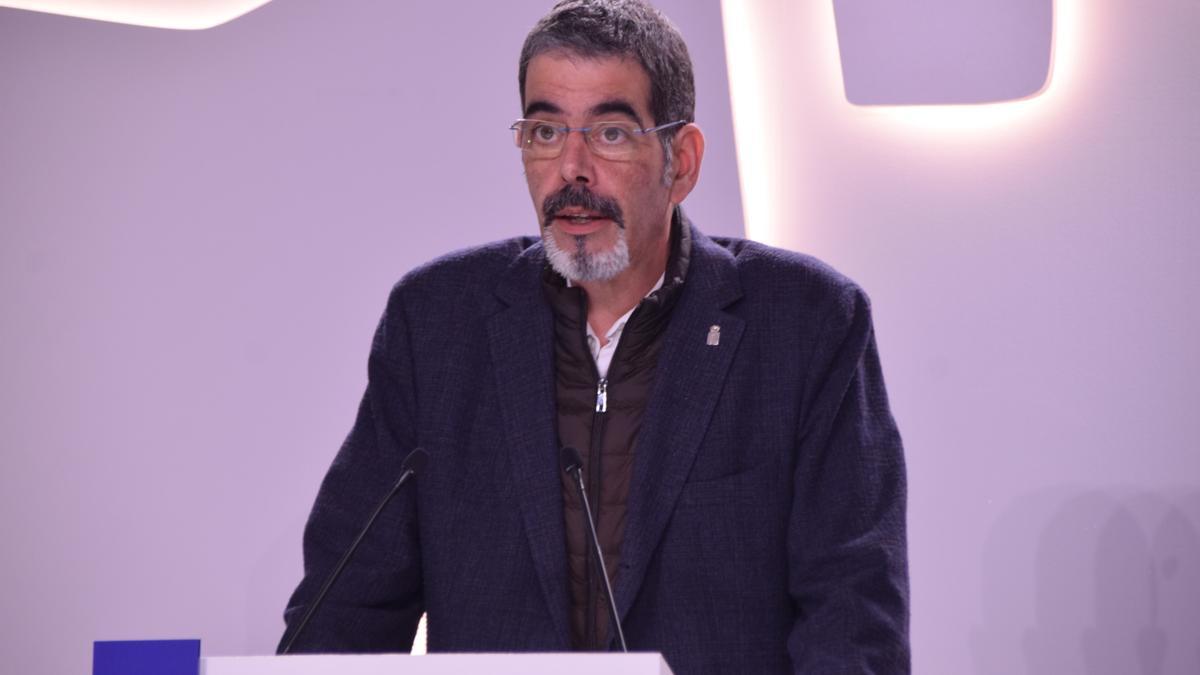 El alcalde, Eneko Goia, este martes, en su primera comparecencia del año 2023