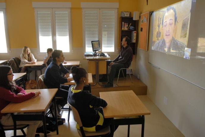 Alumnos de Nazareth en una actividad docente.