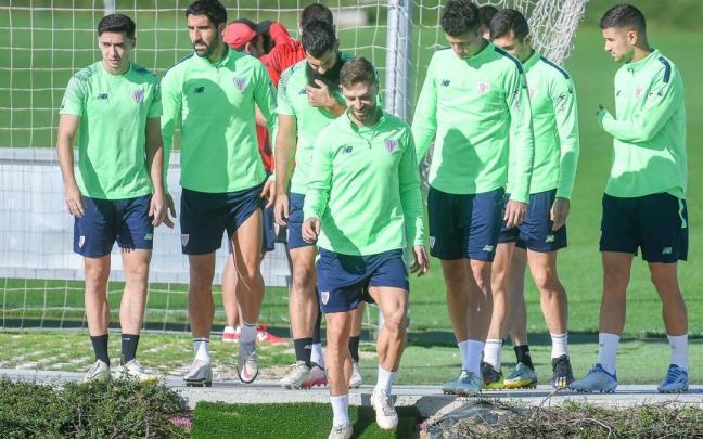 Imagen de un entrenamiento del Athletic previo al inicio del periodo vacacional.