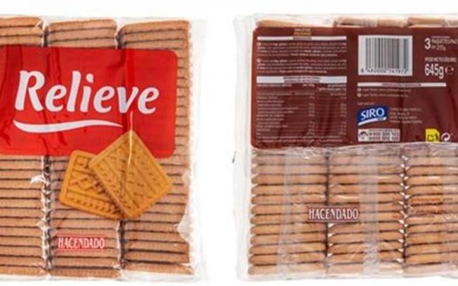 Imagen de las galletas retiradas del mercado.