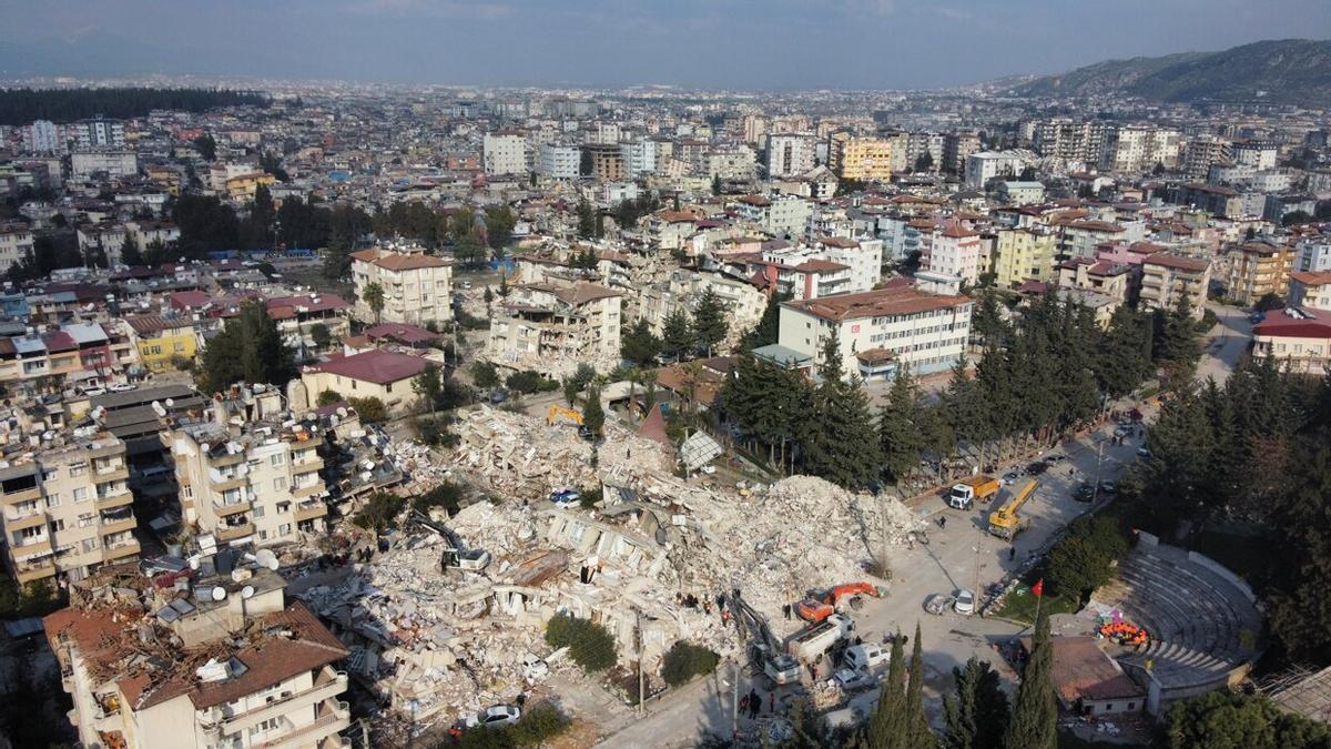 Edificios destruidos por el terremoto que sacudió en Antioquía (Turquía)