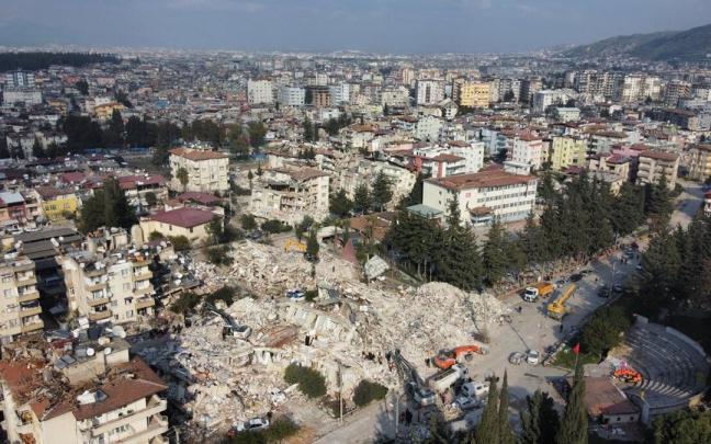 Edificios destruidos por el terremoto que sacudió en Antioquía (Turquía)