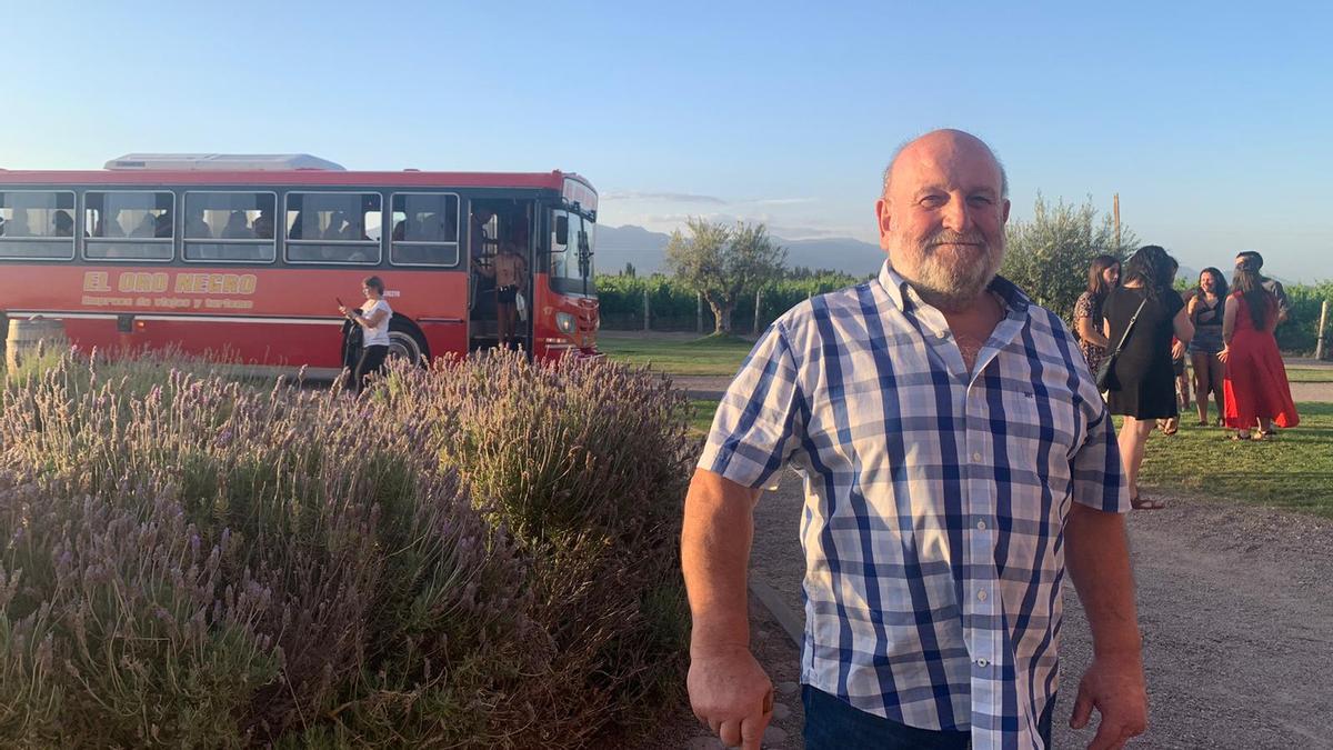 Terentxo Arana, en Bodegas Belasco de Baquedano, en Mendoza.