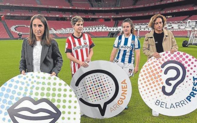 El derbi y Euskaraldia se unen en San Mamés