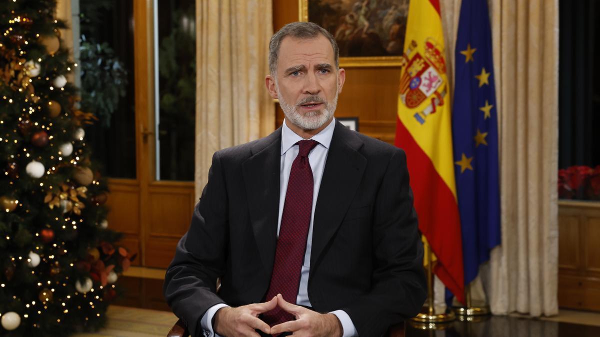 Felipe VI pronuncia su discurso de Nochebuena